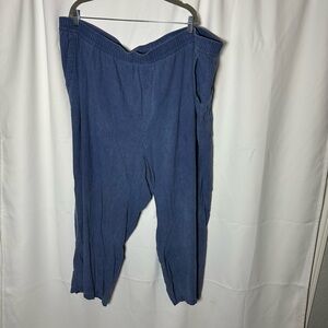 Old navy women’s Blue linen blend 4x Casual Pants